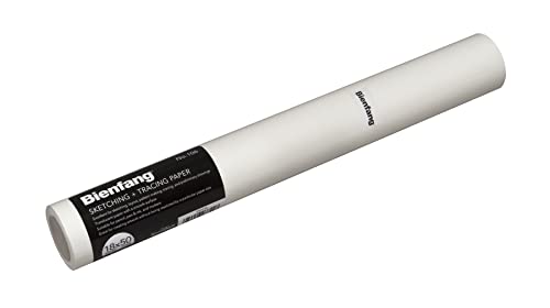 Bienfang Sketching & Tracing Paper Roll, White, 18 Inches x 50 Yards - for Drawing, Trace, Sketch, Sewing Pattern - size: 18 in. x 50 yd.