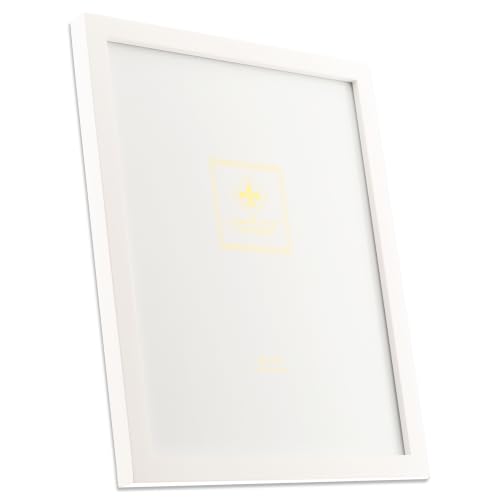 Lawrence Frames White Wood Picture Frame, Gallery Collection, 8 by 10-Inch, White - color: White, size: 8X10