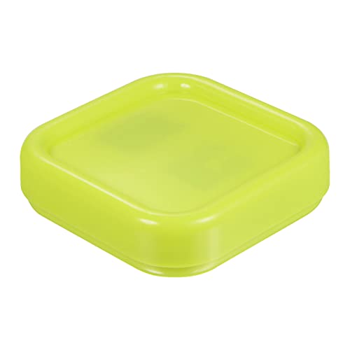 HARFINGTON Magnetic Pin Cushion Square Plastic Magnetic Sewing Pin Holder Storage Case Needle Cushion Tool for Sewing DIY Projects, Yellow-Green - color: Yellow-Green