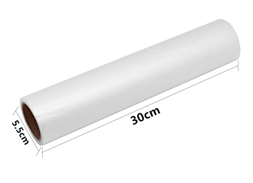 YEQIN Wash-Away Water Soluble Embroidery Stabilizer & Topping Film 12"x11 Yd roll, Cut into Various Sizes for Machine Embroidery and Hand Sewing