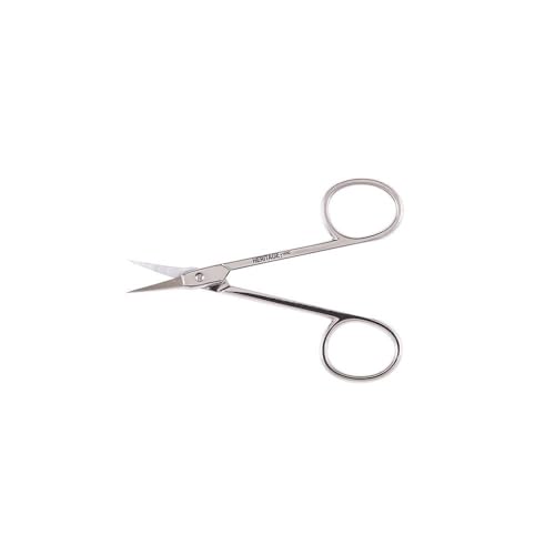 Klein Tools G103C Scissors, Embroidery Scissors with Fine Points and Curved Blade for Right-Hand and Left-Hand Use, 3-1/2-Inch