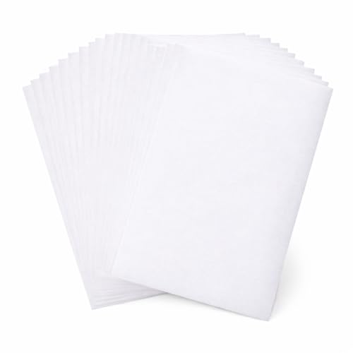 Mandala Crafts 9X12 20 White Self Adhesive Felt Sheets with Sticky Backing - color: White