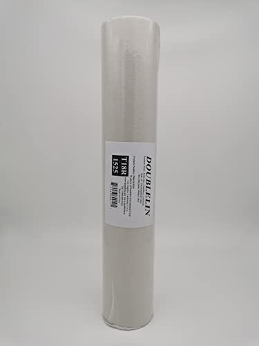 DOUBLELIN 1.8oz Tear Away Stabilizer Roll, White, 15 in x 25 yd - color: Tearaway 1.8oz White, size: 15"x25yd Roll