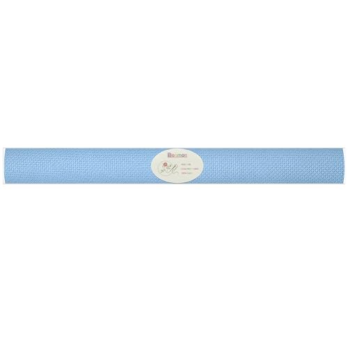 Aida Cloth 14 Count Cross Stitch Fabric,15×18inch,Rolled,3Pcs (14CT,Sky Blue) - color: Sky Blue, size: 14CT