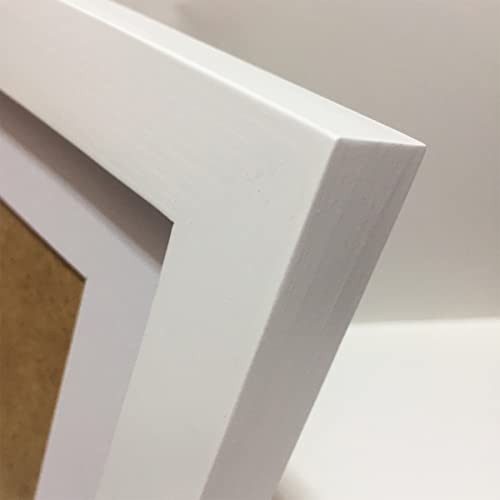 ZXT-parts 5x5 Picture Frames with 4x4 Opening Mat. Set of 2. 5x5 White Square Photo Frame. Solid Wood, Plastic Panel, The Tabletop or The Wall.2 Pack. - size: 5x5 with 4x4 Mat