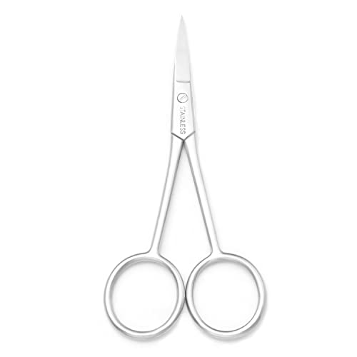 Multicolor Professional Grooming Scissors for Facial Hair Removal - color: Silver D
