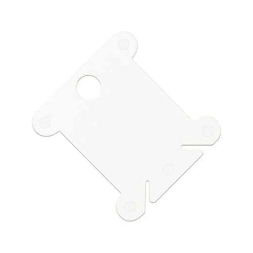 120 Pcs Plastic Floss Bobbins Organizer Embroidery Thread Holder Cross Stitch Thread Organizer White Card Holder DIY Sewing Storage Accessories