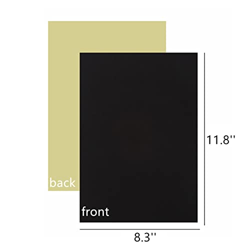 Mesheshe 40PCS Self Adhesive Felt, DIY Self Adhesive Fabric for Art & Crafts, Peel and Stick Felt for Drawer/Jewelry Box Felt Liner, A4 Size (8.3" x 11.8", Black) - color: Black, size: 40PCS