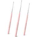 NEWISHTOOL Stainless Steel Hair Extension Loop Pulling Needle Hook Threader - color: Pink, size: Pulling Hook