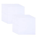 20 Pcs Embroidery Fabric, 10x10 Inch Pre-Cut White Cotton Fabric Squares, Quilting Squares Bundle Layer Cakes Embroidery Cloth for Garment Craft DIY Craft Sewing Making (White)