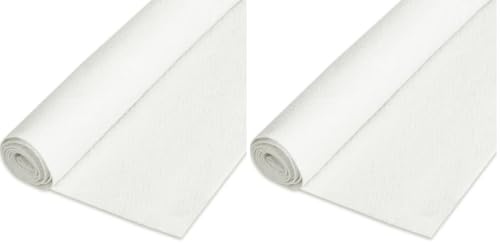 Felt Fabric 1.8 mm Thick 36" x 72" - Soft Durable Felt by The Yard Felt Sheets for Arts and Crafts, DIY Sewing, Crafting Projects (White) (Pack of 2) - color: White, size: 36" x 72" (Pack of 2)
