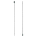 uxcell 2Pcs 4mm(G) Single Pointed Knitting Needles Stainless Steel 9.84 Inches Length Metal Weaving Tool for Handmade Projects DIY Knitting - size: 4mm, 9.84"