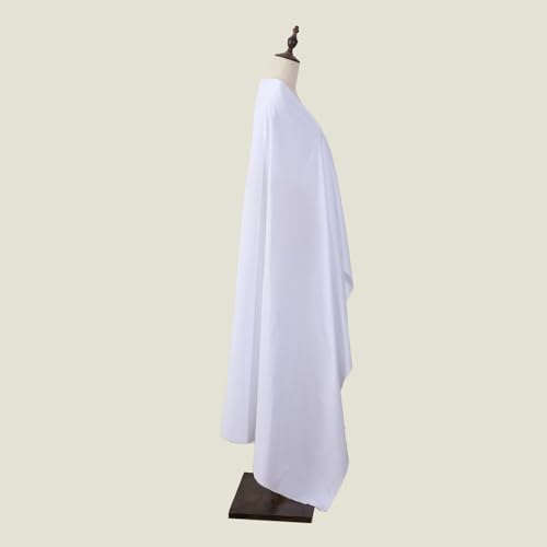 Q&J Fabric Co. 100% Cotton Fabric by The Yard 60'' Wide x 2 Yards,Broadcloth Muslin Fabric Nearly Medium Weight Material for DIY Sewing Apparel Cloth, Quilting, Soft Embroidery Cloth, Garments (White) - color: White, size: 2 Yards