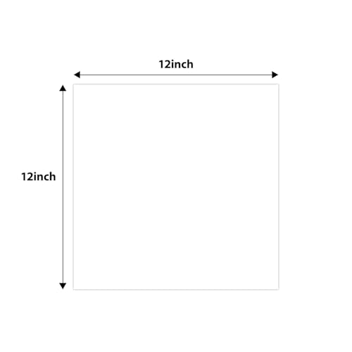 Golden State Art 12x12 White Uncut Picture Mats Matboards, Pack of 10 - size: 12x12