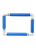 Nurge Rectangle Plastic Embroidery Snap Frame - Cross Stitch Hoop & Needlepoint Stretcher Bars for Hand Crafting, Punch Needle, Quilting, Sewing Supplies - Lightweight & No-Crease 8x11.5 Blue - color: Blue, size: 8x11.5"
