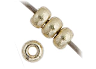 Miyuki Japanese Glass Seed Beads 22gms 11/0 in Silver Galvanized Duracoat - color: Silver