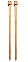 Weabetfu Bamboo Knitting Needle Straight Single Pointed 10-inch Length Knitting Needles for Handmade DIY Knitting,US Size 10(6mm) - size: 6mm(US 10)