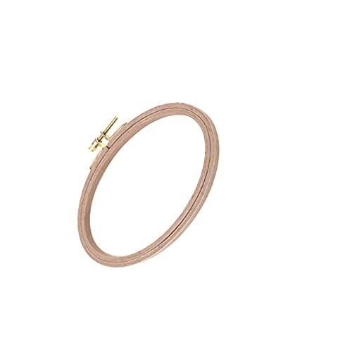 BWRMHME Wooden Oval Embroidery Hoops 4 X 6 Inch Wood Cross Stitch Wooden Hoop Handing Embroidery Frame Hoop- 16X10 cm (1PC)