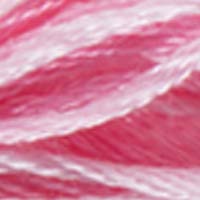 DMC 417F-4180 Color Variations Six Strand Embroidery Floss, 8.7-Yard, Rose Petals