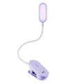 VAVOFO Rechargeable Book Light, 14 LEDs Eye Care Clip On Amber Reading Light for Bookworms Reading in Bed with 9 Colors 9 Brightness (Purple) - color: Purple