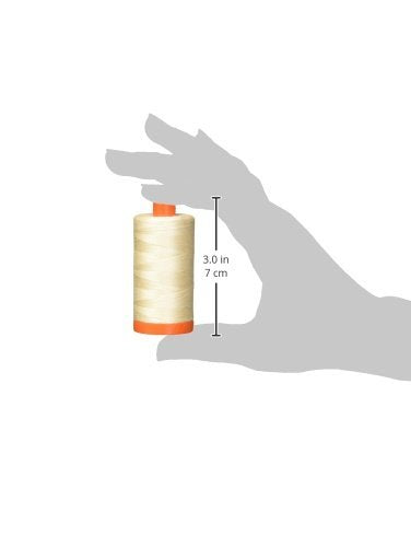Aurifil A1050-2000 Mako Cotton Thread Solid 50WT 1422Yds Light Sand - color: Light Stand