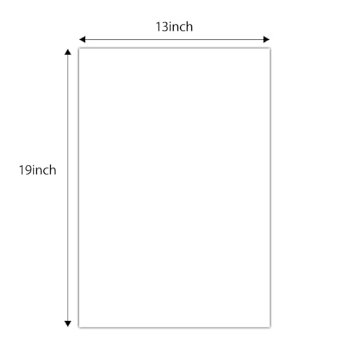 Golden State Art 13x19 White Backing Board, 10 Pack Backer Board for Print - size: 13x19