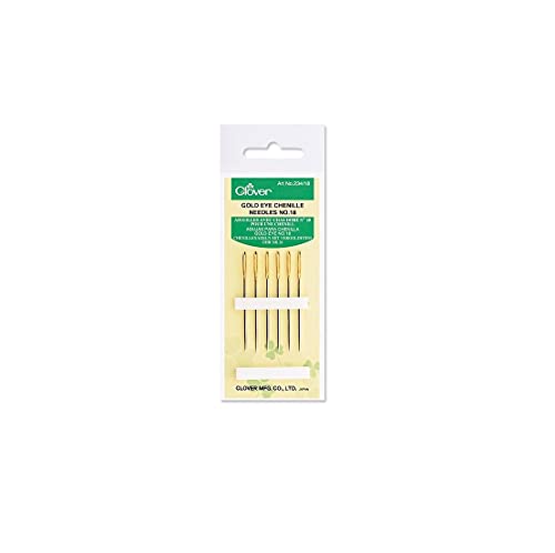 Clover 234/18 Gold Eye Chenille, No. 18 - size: No. 18 (Pack of 1)