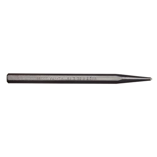 Mayhew Tools 24000 Center Punch, 3/32" - 2.5 mm x 4", Black Oxide Finish - size: 3/32" - 2.5 mm x 4"