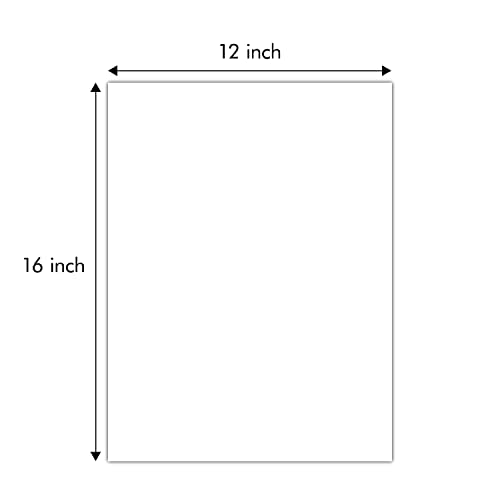 Golden State Art 12x16 White Backing Board, 10 Pack Backer Board for Print - size: 12x16