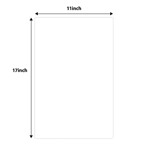 Golden State Art 11x17 White Uncut Picture Mats Matboards, Pack of 10 - size: 11x17