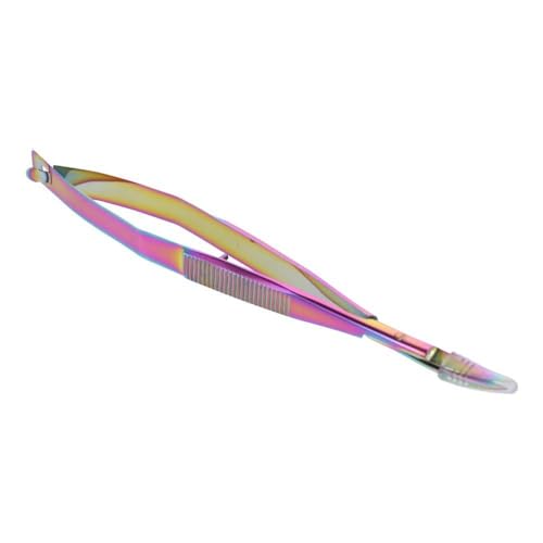 4.7Inch Embroidery Sewing Scissors,Titanium Spring Action Scissor,Curved Scissors Thread Snips Micro Tip Scissors Stainless Steel Cutting