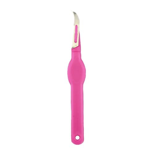 HAHIYO Pink Seam Ripper Ergonomic Grip Thread Stitch Remover Tool Sewing Stitch Cutter Thread Ripper Unpicker Sewing Accessory&Supply for Crafting Notions Quilting Sewing Hem, 5.4-Inch 2PCs