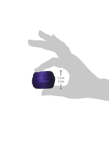 DMC 116 8-333 Pearl Cotton Thread Balls, Very Dark Blue Violet, Size 8