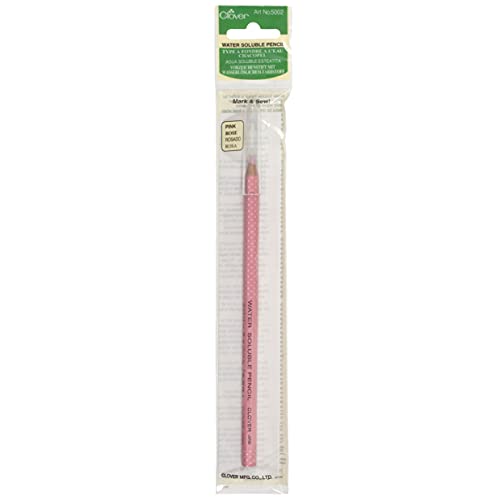Clover Water Soluable Pencil, Pink - color: Pink, size: 1 Count (Pack of 1)