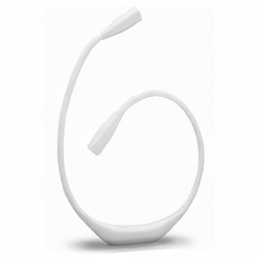 Lumos Knitting Light, Crafter Light Around Neck for Knitters and Crocheters, 3 Colors & Adjustable Brightness. Portable, Wearable, Rechargeable&Long Lasting (White) - color: White