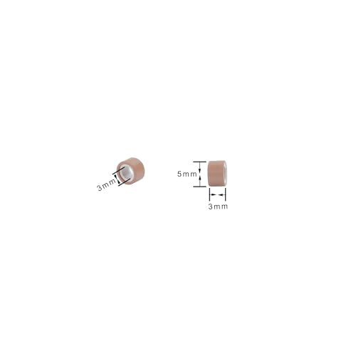 500 Pcs Silicone Rings Hair Extensions Tools Kit: Three-hole Hair Pliers, Pulling Hook Needle, Loop Threader and Silicone Micro Links Rings Beads (Light brown) - color: Light brown, size: 500 Count