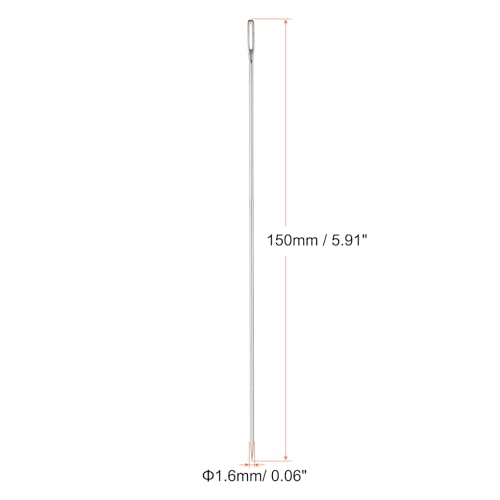 HARFINGTON 10pcs 5.91 Inch Upholstery Needles Large Eye Stitching Needles Stainless Steel Straight Hand Sewing Needles for Home Hand Sewing Leather Tapestry Embroidery Tufting Webbing Carpet - size: 5.91 Inch