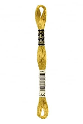 DMC Stranded Cotton Embroidery Thread 3820 - per Skein