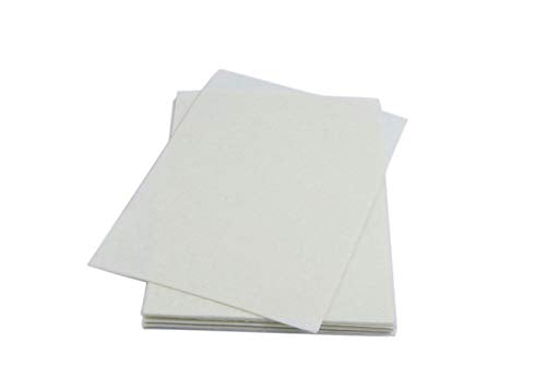YYCRAFT Stiff Felt Sheets Thick Felt 9 Inch X 12 Inch - 12 Pcs Pack, Ivory - color: Ivory