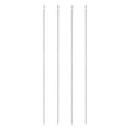 HARFINGTON 4pcs Upholstery Needles 3mm Diameter 300mm (11.81") Extra Long Large Eye Stitching Sewing Straight Hand Needles Stainless Steel for Leather Tapestry Embroidery Tufting Webbing - size: 300mm