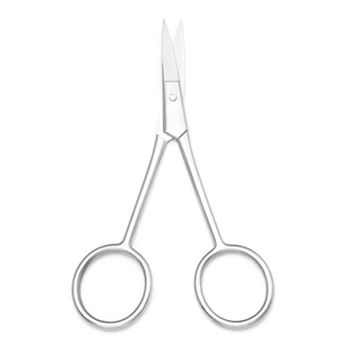 Multicolor Professional Grooming Scissors for Facial Hair Removal - color: Silver D