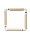 Nurge Rectangle Plastic Embroidery Snap Frame - Cross Stitch Hoop & Needlepoint Stretcher Bars for Hand Crafting, Punch Needle, Quilting, Sewing Supplies - Lightweight & No-Crease 11.5x11.5 Beige - color: Beige, size: 11.5x11.5"