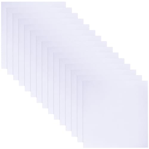 Breling 20 Pcs 10 x 10 Inch Cotton Fabric Bundle Squares Precut Fabric Squares for Sewing Making Quilts for Craft Lovers (One Size,White) - color: White, size: One Size