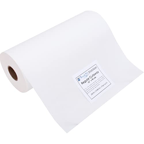 Threadart Cutaway Embroidery Stabilizer - 1.8 oz 12" x 50 yd Roll - size: CUT-AWAY 12"X50YD ROLL
