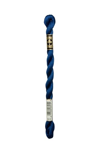 DMC 115 5-311 Pearl Cotton Thread, Medium Navy Blue, Size 5