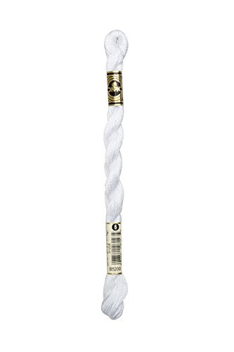 DMC 115 5-B5200 Pearl Cotton Thread, Snow White, Size 5
