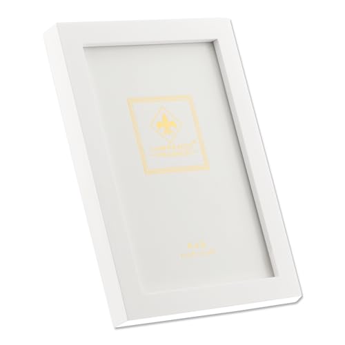 Lawrence Frames White Wood Picture Frame, Gallery Collection, 4x6 - color: White, size: 4X6