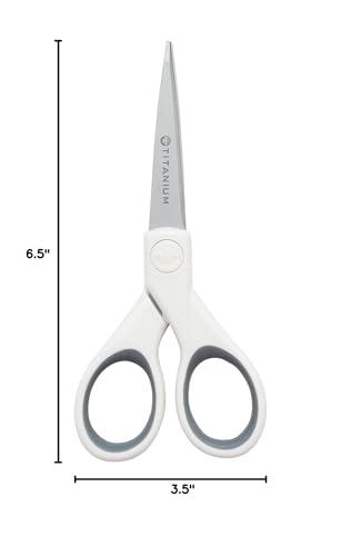Westcott 5-Inch Micro-Tip Fabric Scissors with Titanium-Bonded Blades - Craft Scissors for Paper and Fabric, Sewing, and More - size: 5-Inch, style: 5" Straight