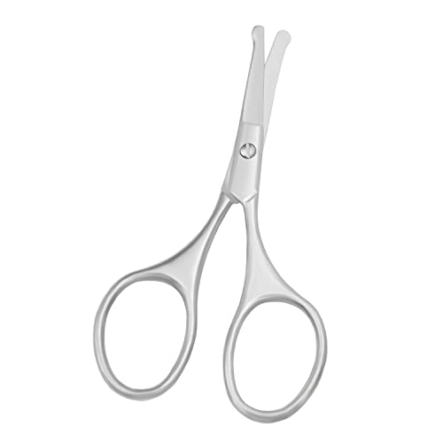Multicolor Professional Grooming Scissors for Facial Hair Removal - color: Silver Set D