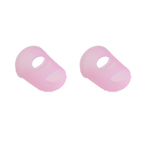Xiaoyztan 30Pcs Pink Silicone Guitar Finger Protectors - color: Pink, size: S